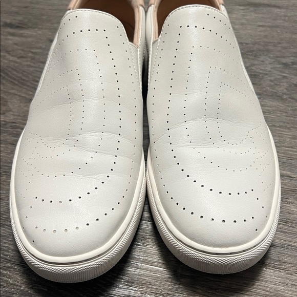 Kate Spade Azores perforated leather slip on shoes, white, size 8.5 - Picture 6 of 16